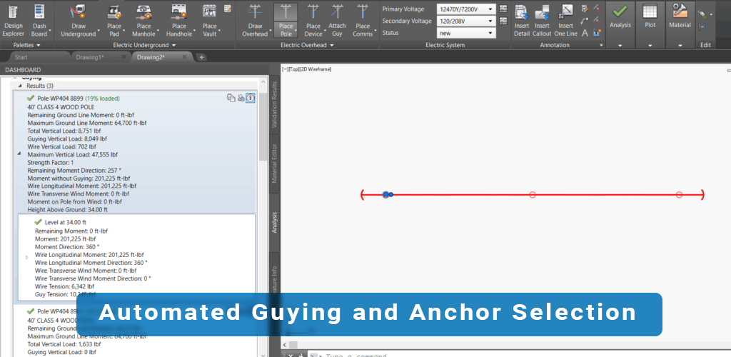 Automated Guying and Anchor Selection