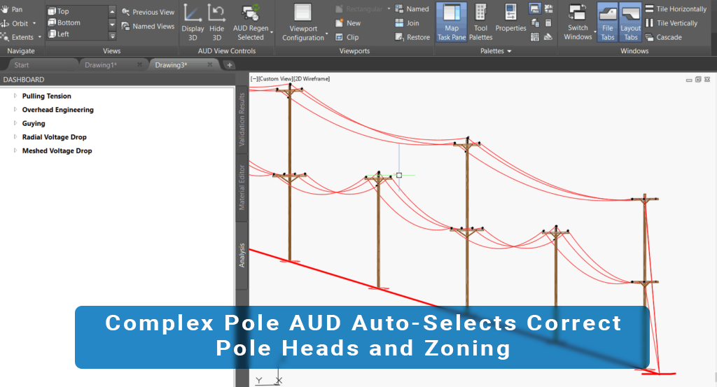 Auto Selects Correct Pole Heads and Zoning