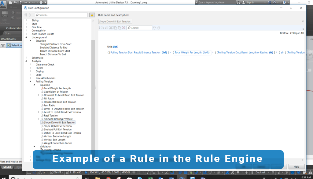 Example of a Rule in the Rule Engine