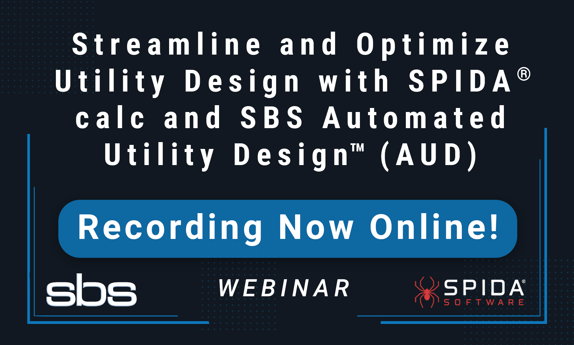 SPIDA®calc and SBS Automated Utility Design Recording