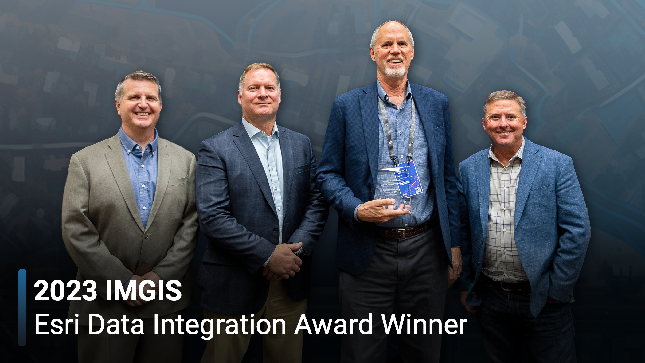 SBS Team Accepts Esri Data Integration Award at IMGIS
