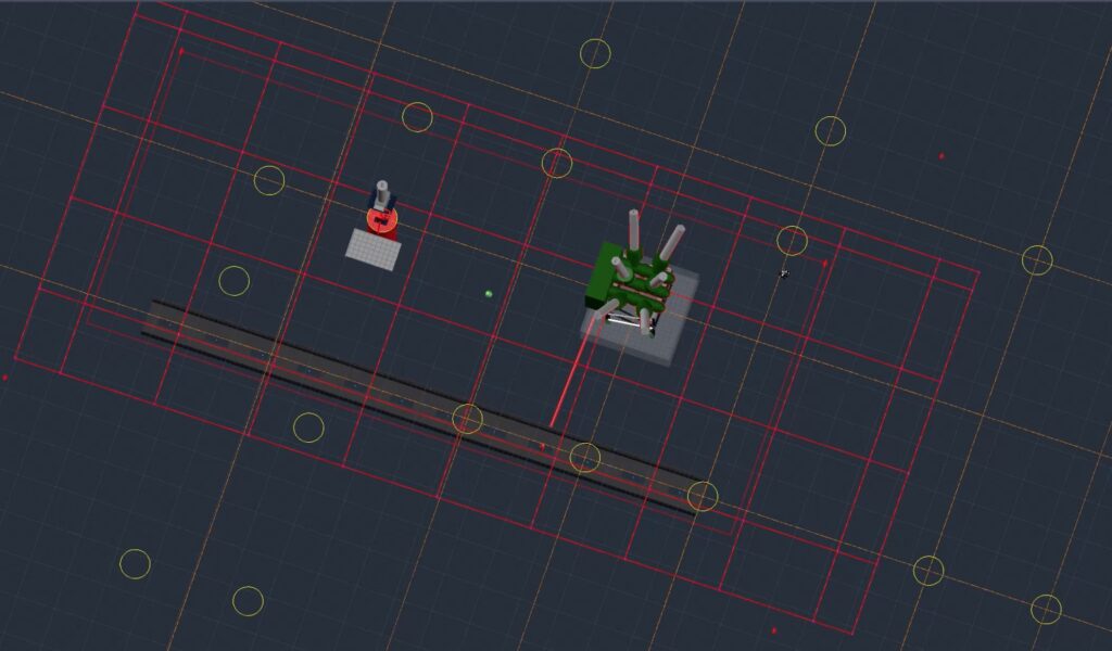 Grounding grid designed in SDS Physical for AutoCAD
